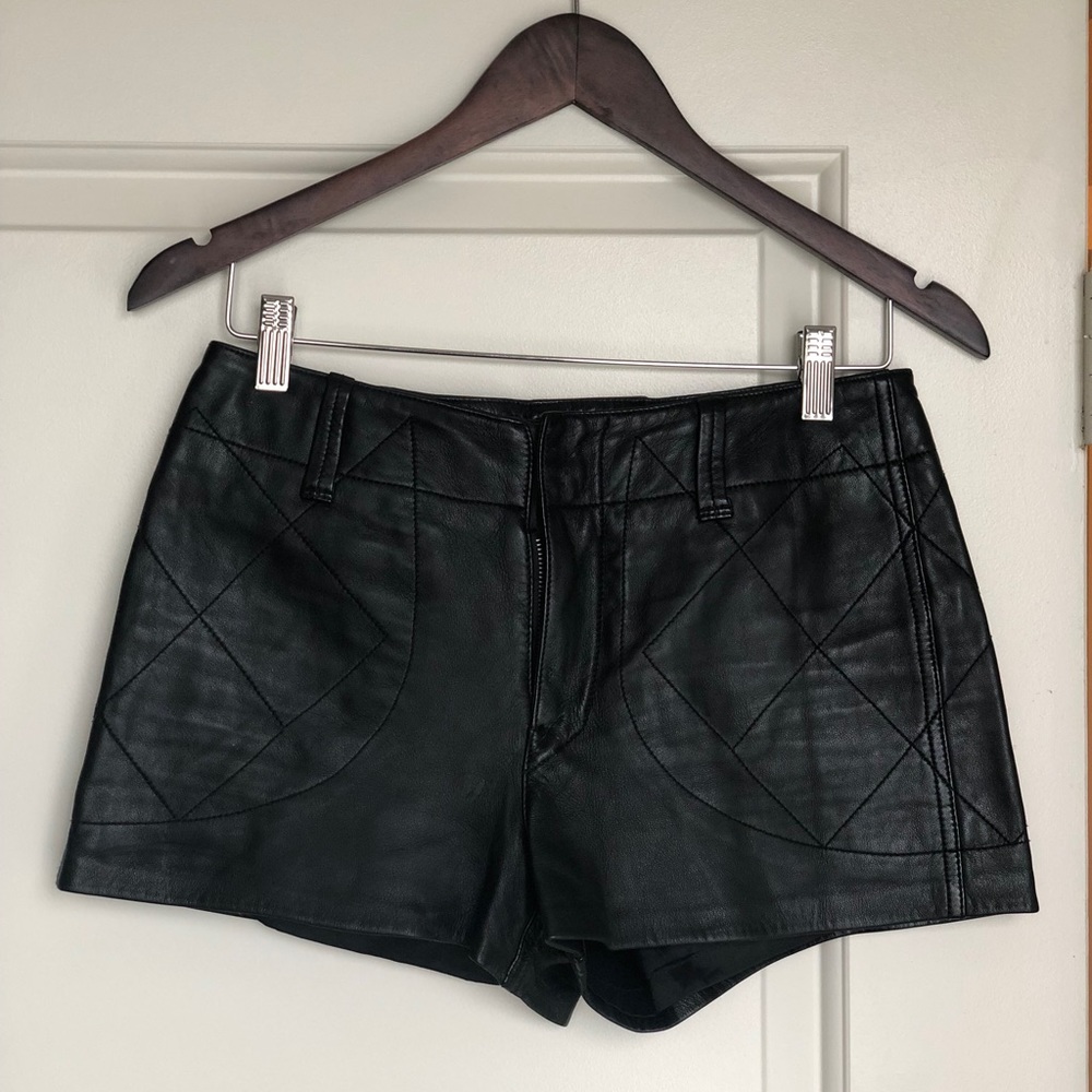RALPH LAUREN LAMBSKIN SHORTS